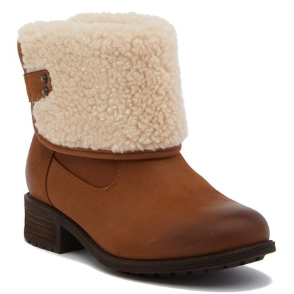 UGG Aldon Boot Chestnut Leather Sz 10 NEW
